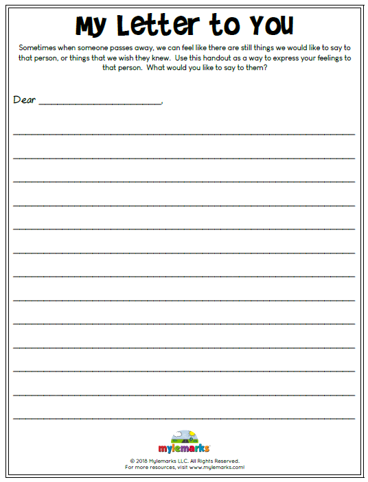 grief-and-loss-worksheets