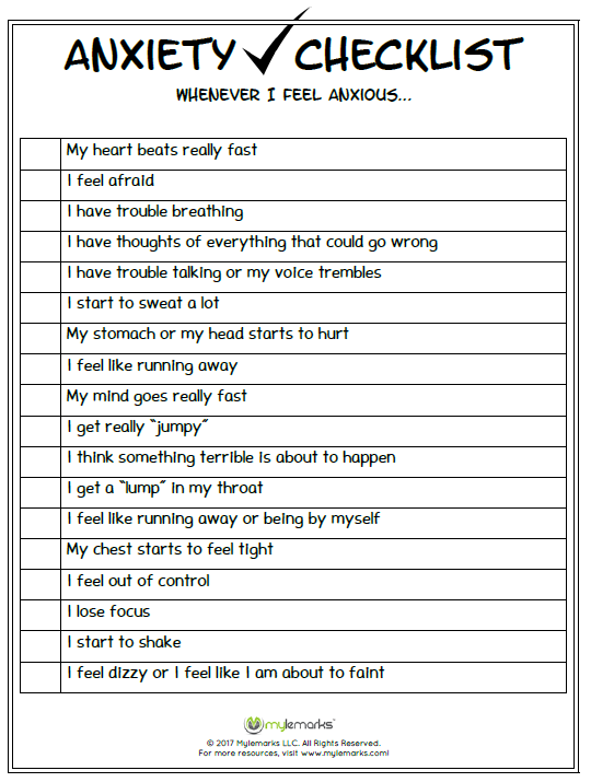 anxiety-checklist