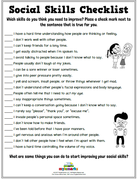 social-skills-checklist