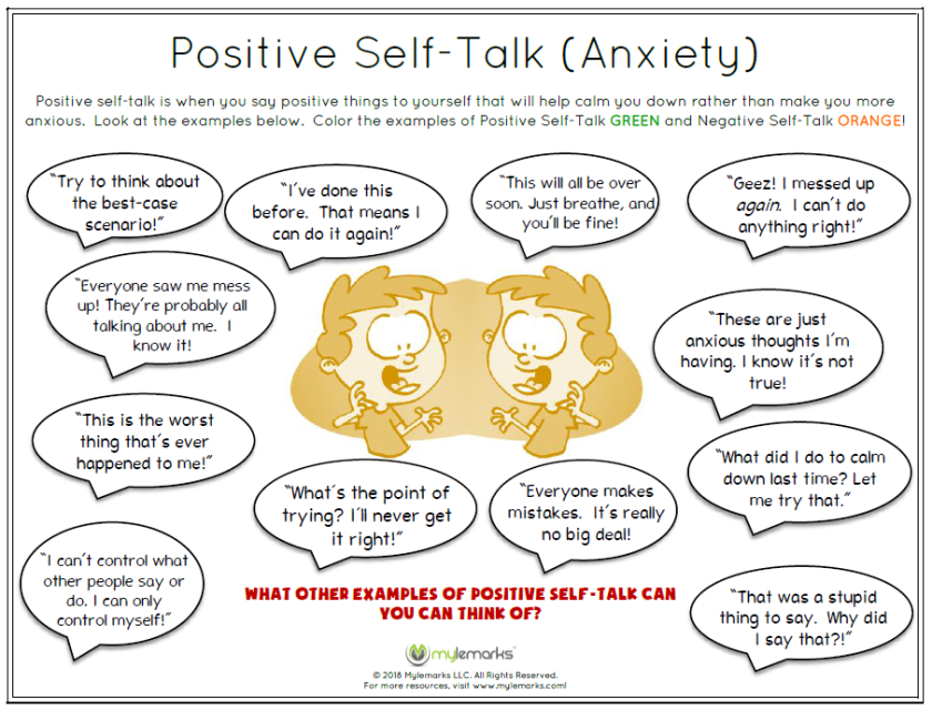 Kids for positive talk self 