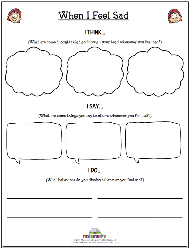Feelings And Emotional Regulation Worksheets For Kids And Teens