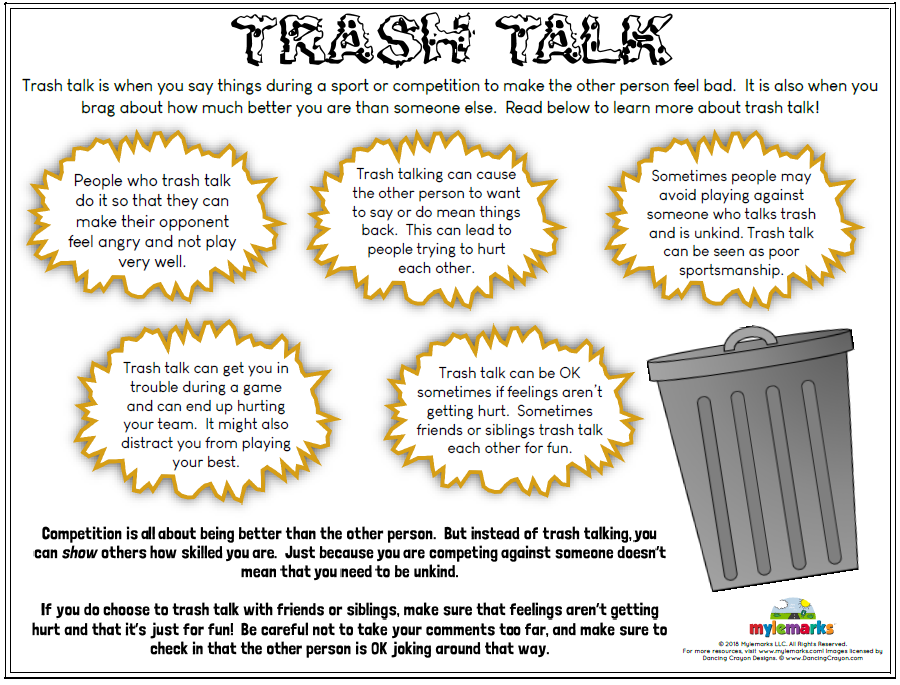 Quick, Easy Ways of Coping With Trash Talkers — Mind-Design Sports