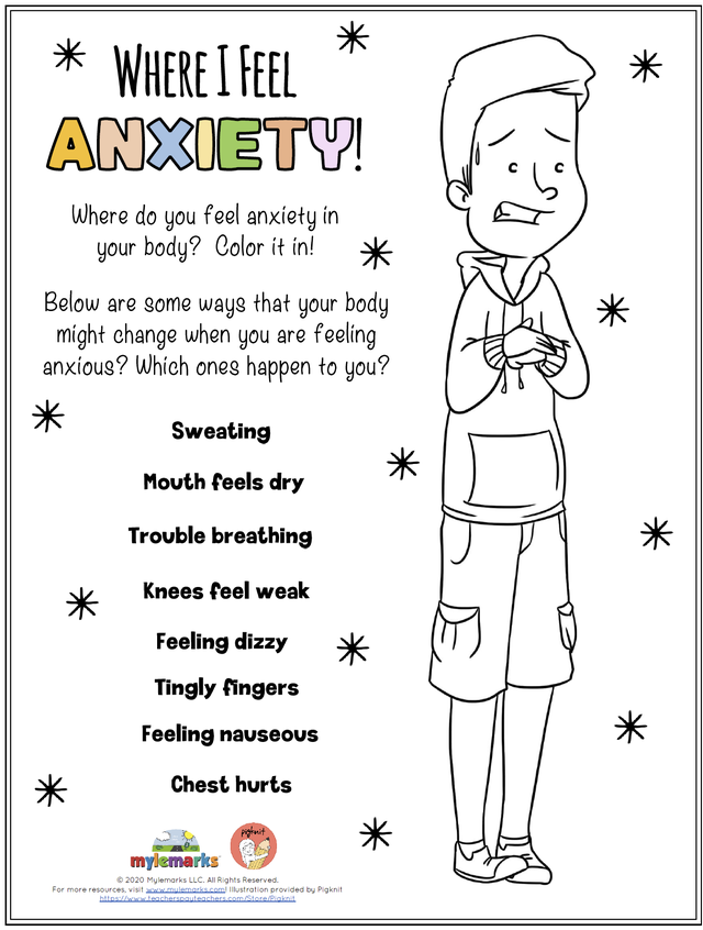 Anxiety Worksheets Free Printable